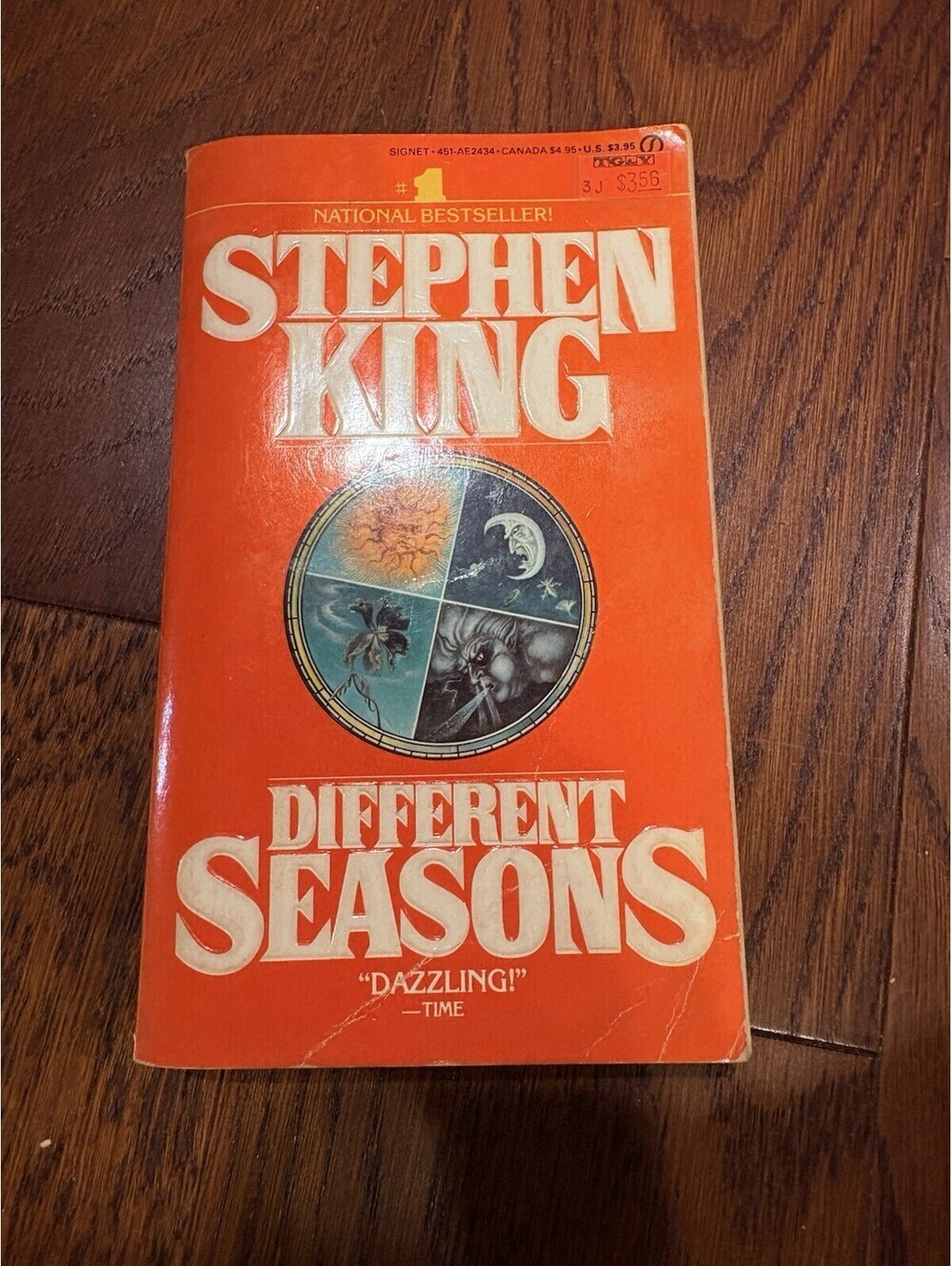 Different Seasons Stephen King PB 1st Edition 1st Printing Short Stories Orange